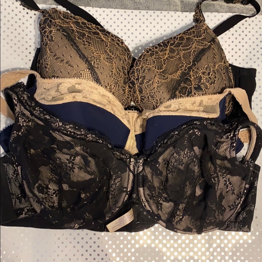 Three 44DD Bras